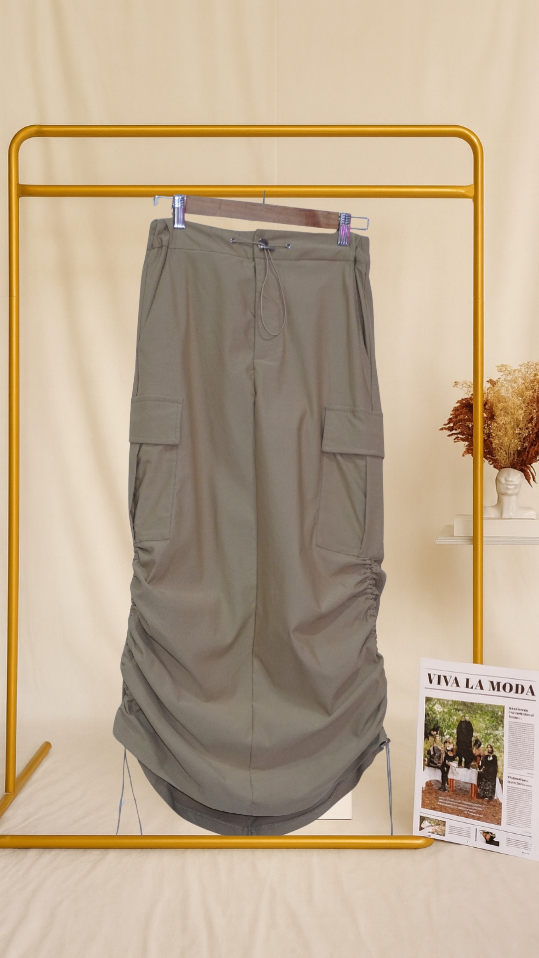 Falda larga cargo
