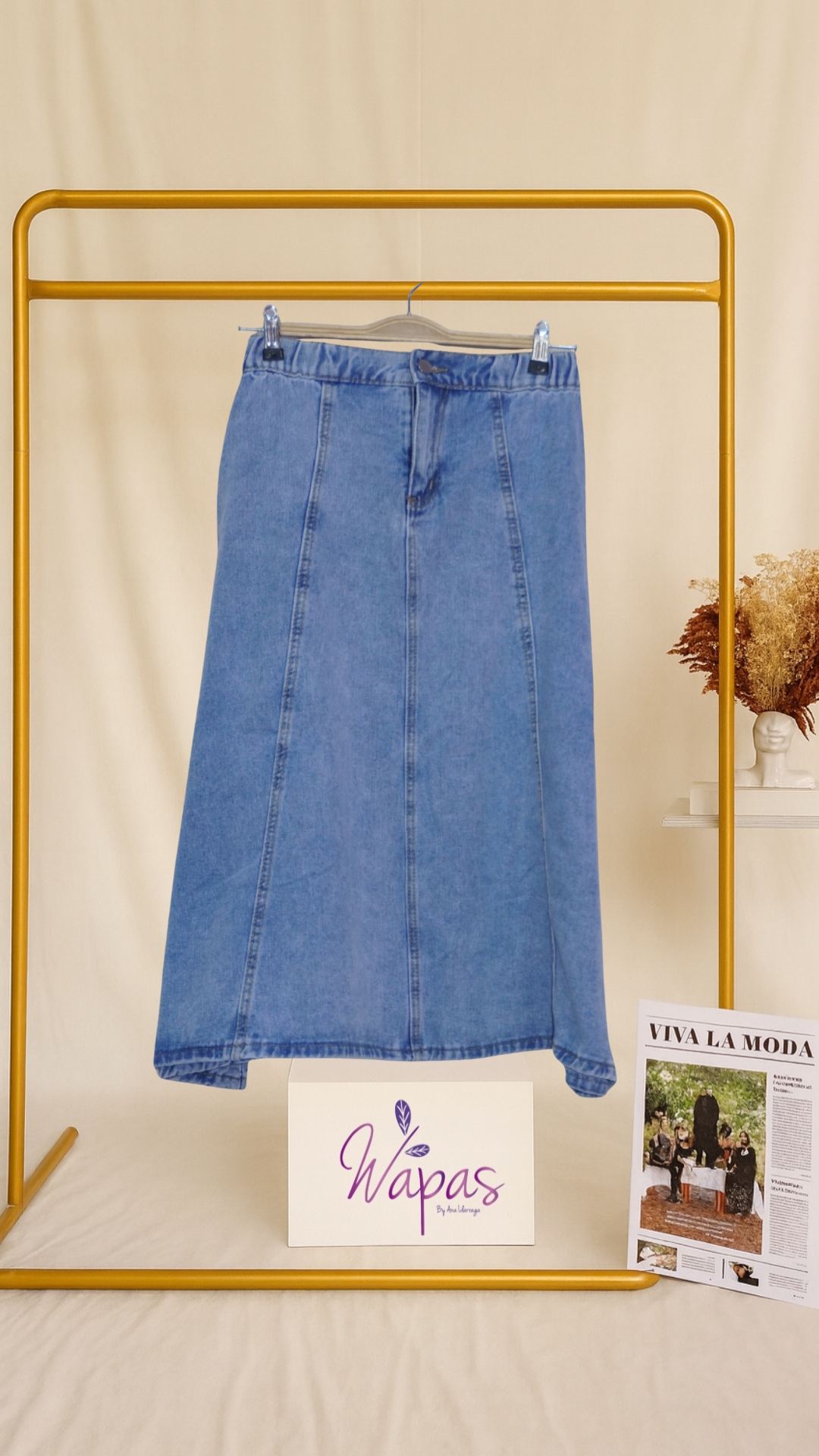 Falda de mezclilla