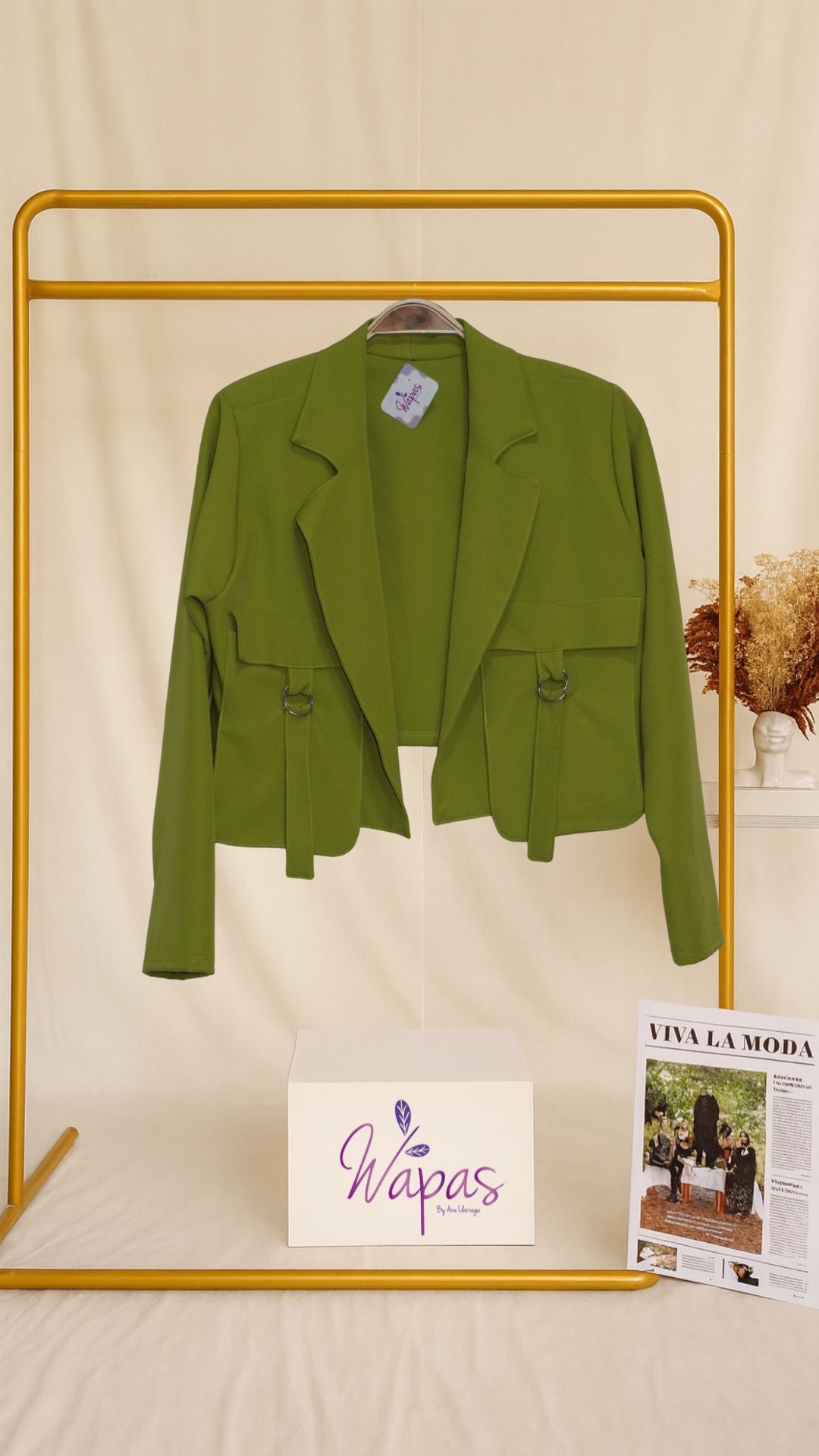 Blazer verde elegante