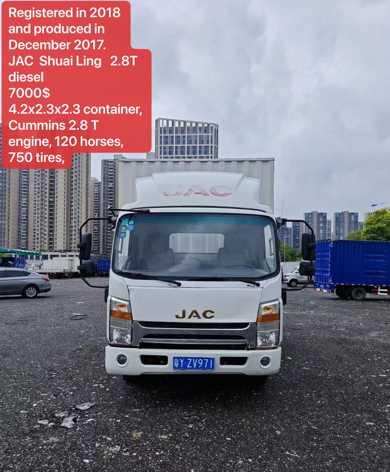JAC Shuai Ling 2.8T Diesel Truck