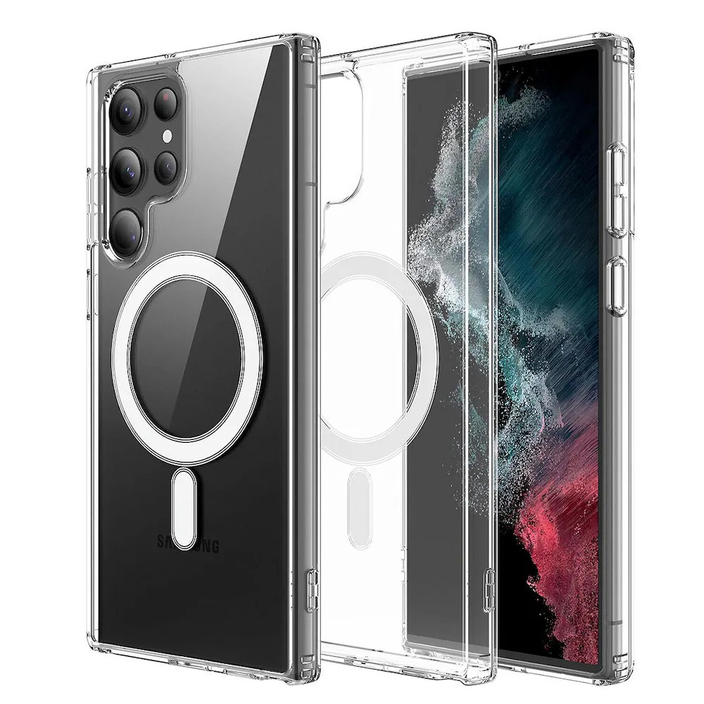 MagSafe Compatible Clear Case for Samsung Galaxy S23 Ultra