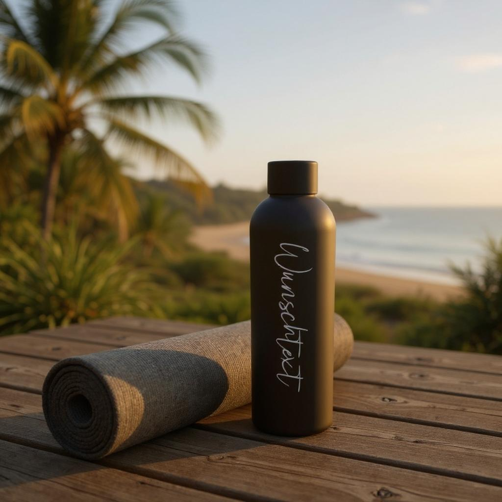 Personalisierte Thermoflasche, Perfekt für Schule, Reisen, Büro, Fitnessstudio minimalistischer Stil