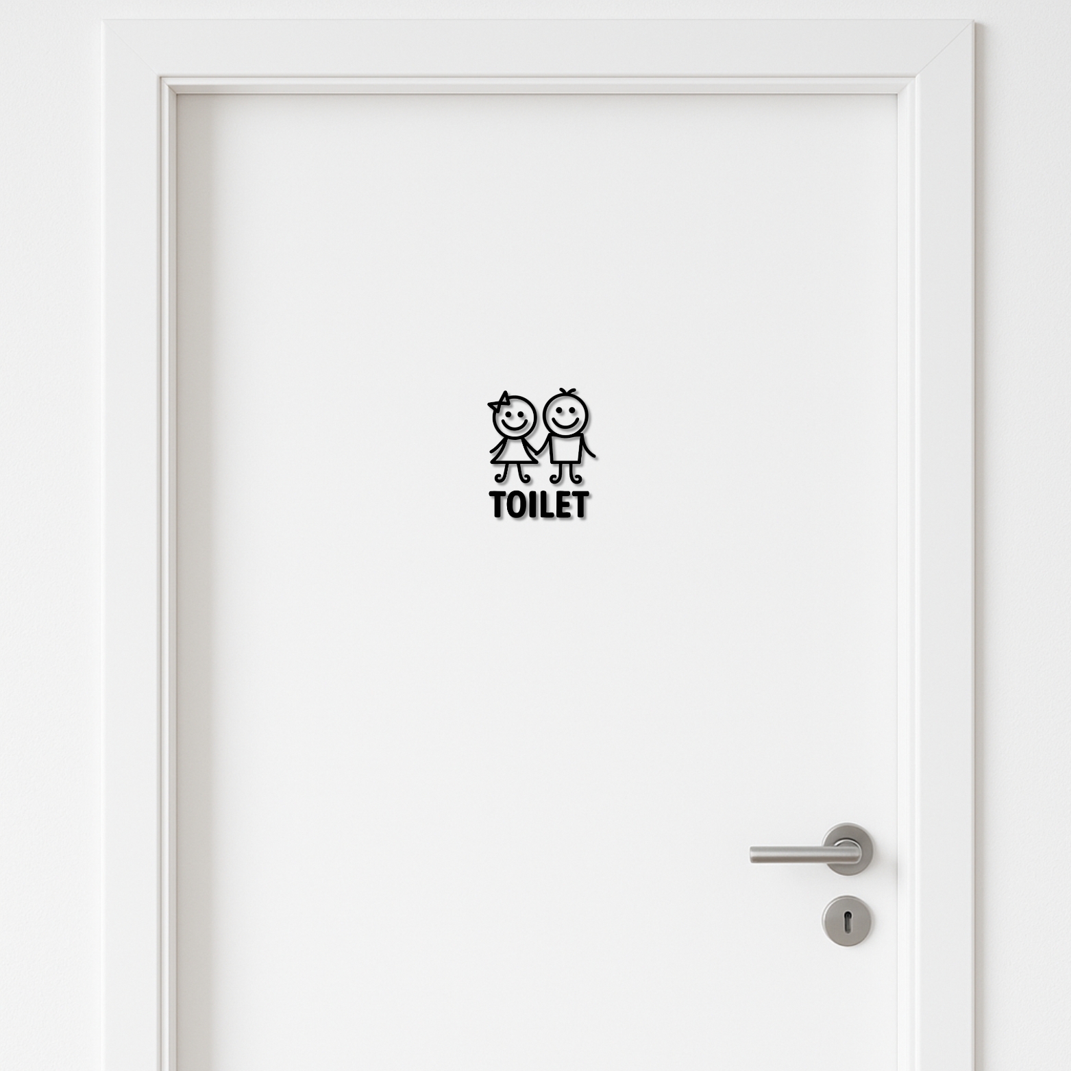 Kinder Badezimmer Schild -  aus 3 mm Acryl, selbstklebend