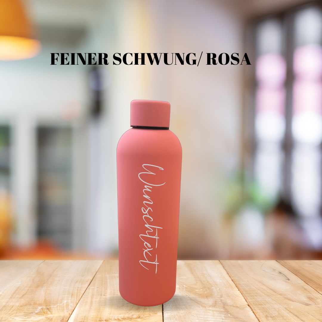 Personalisierte Thermoflasche, Perfekt für Schule, Reisen, Büro, Fitnessstudio minimalistischer Stil