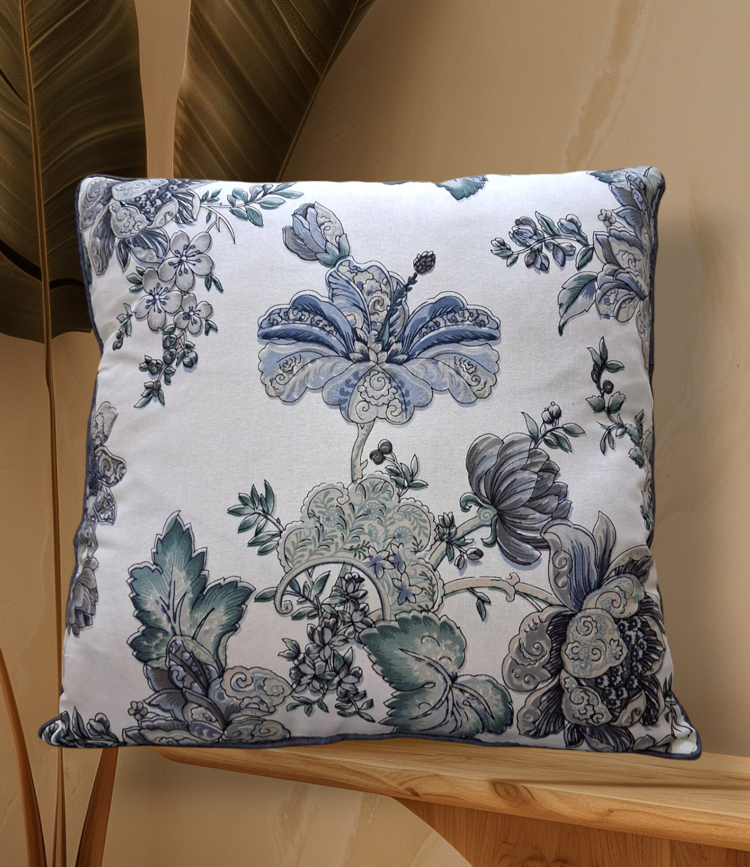 Cojín decorativo floral