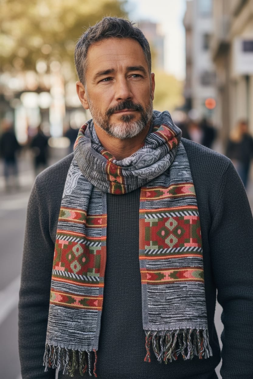 Bufanda artesanal de algodón