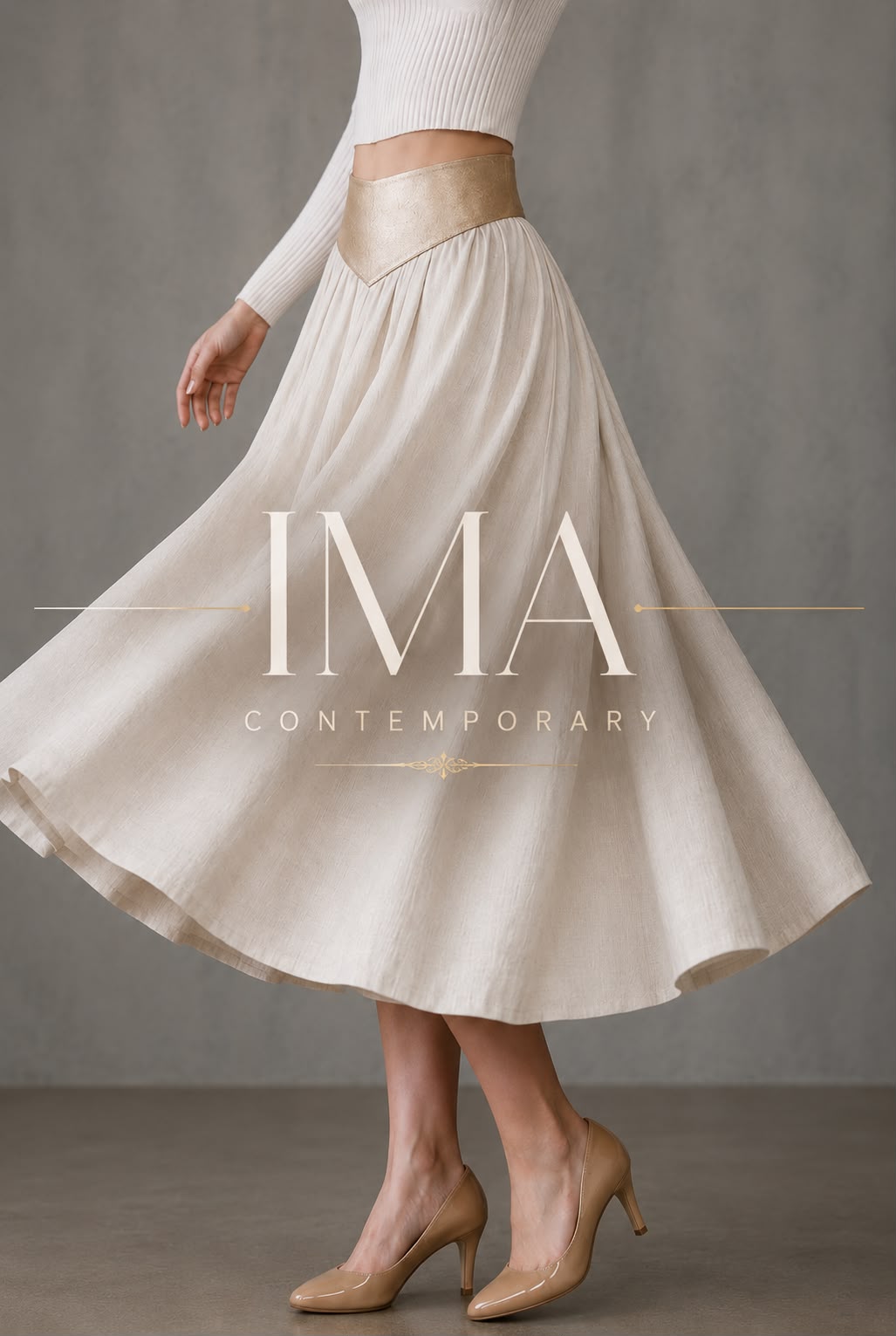 Basque Waistline Skirt