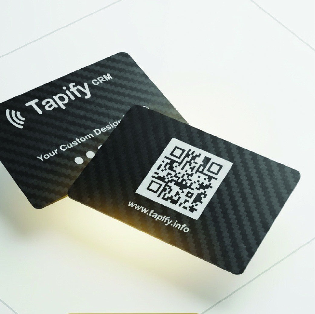 Black Carbon Fiber Card