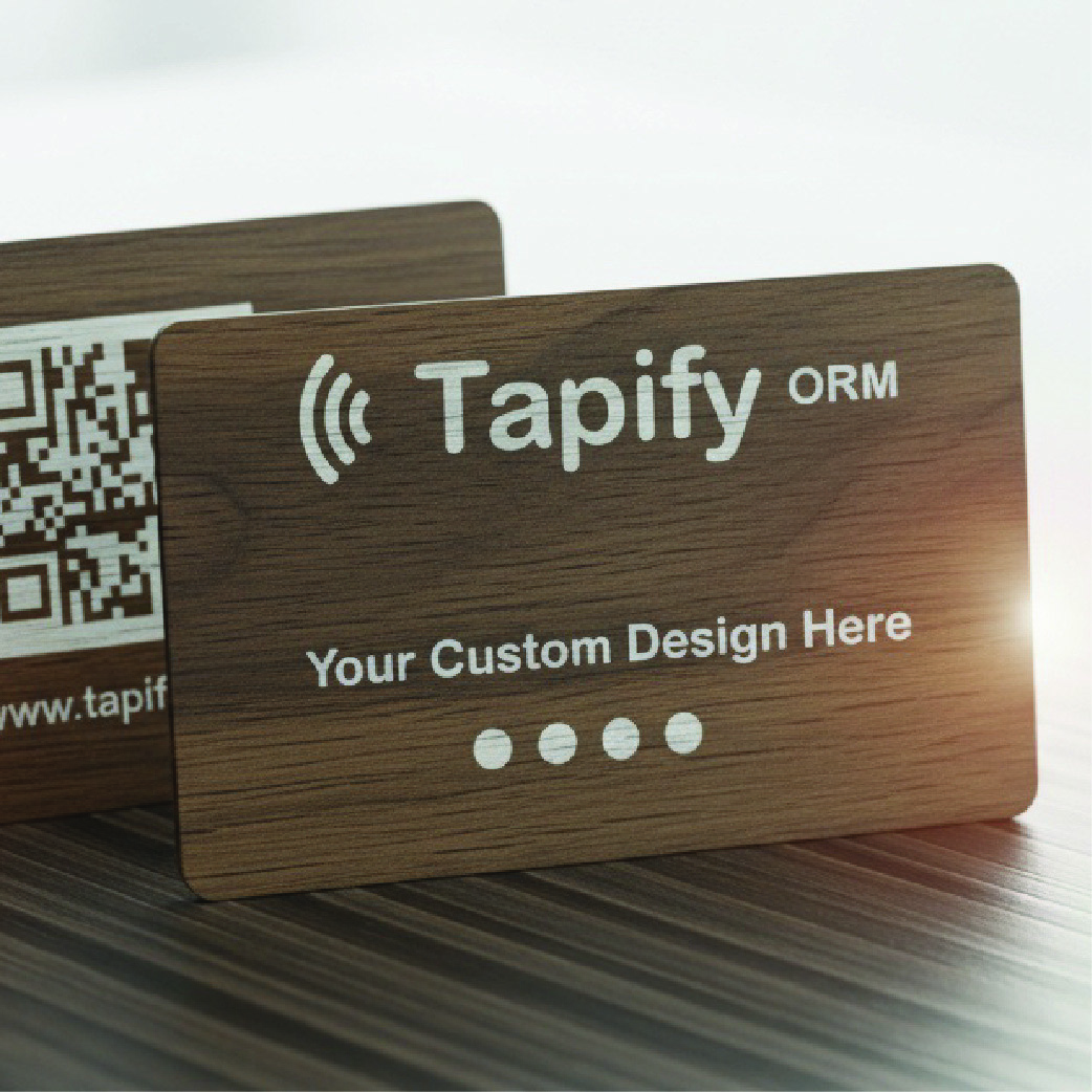 Dark Brown Bamboo Card