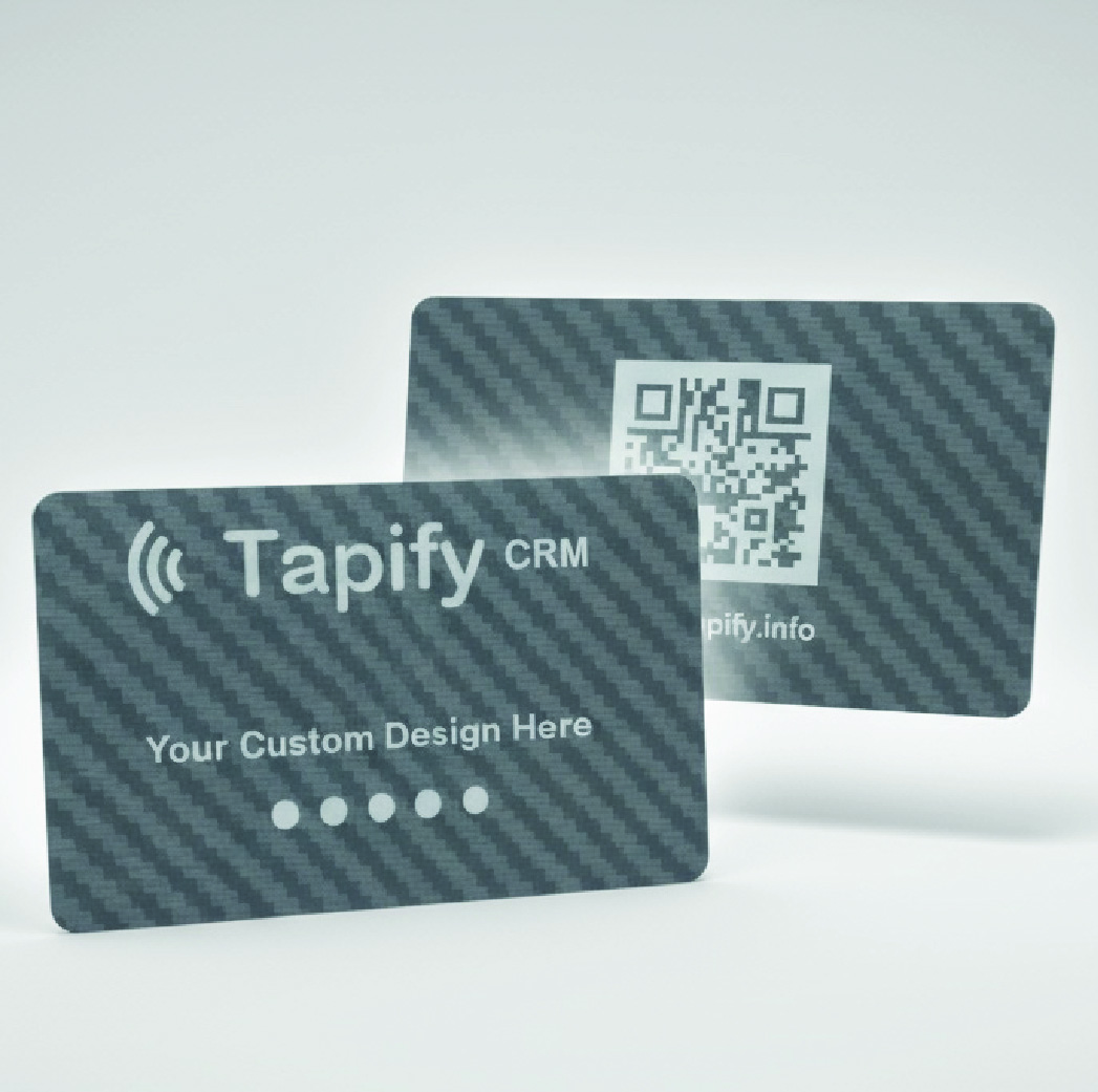 Silver Carbon Fiber Card