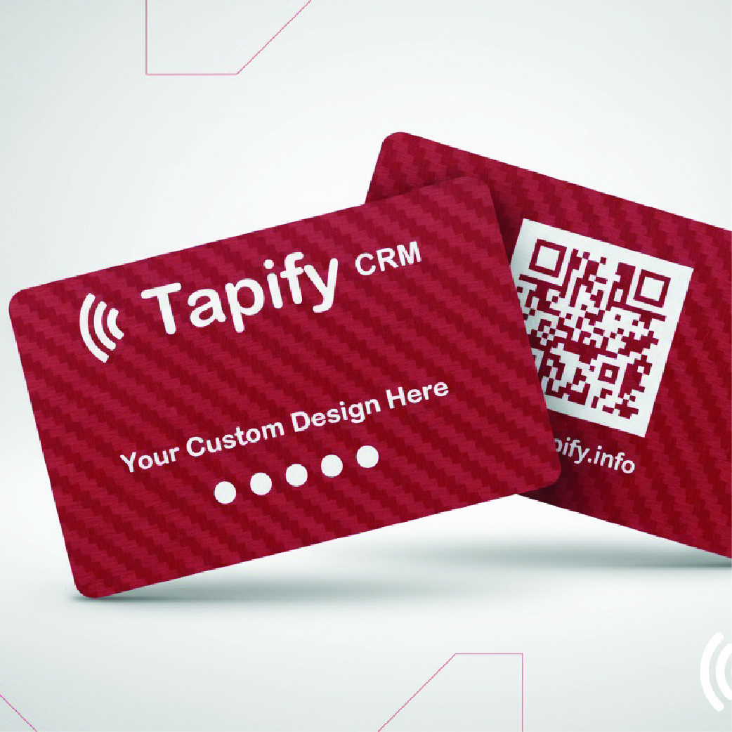 Red Carbon Fiber Card