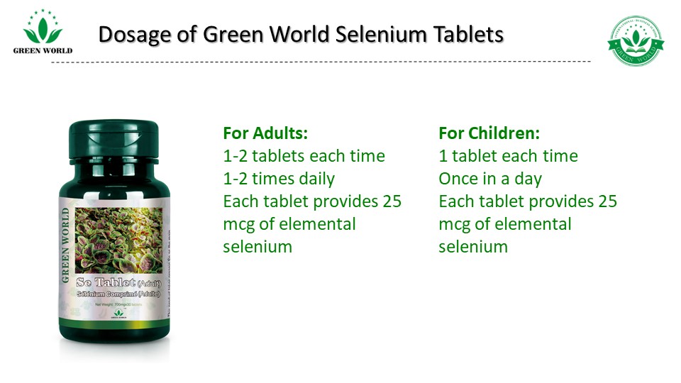 Green World Selenium Tablets