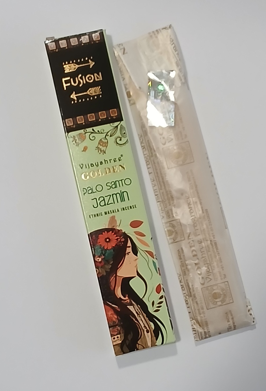 Golden Fusion smilkalų lazdelės Palo Santo ir jazminas