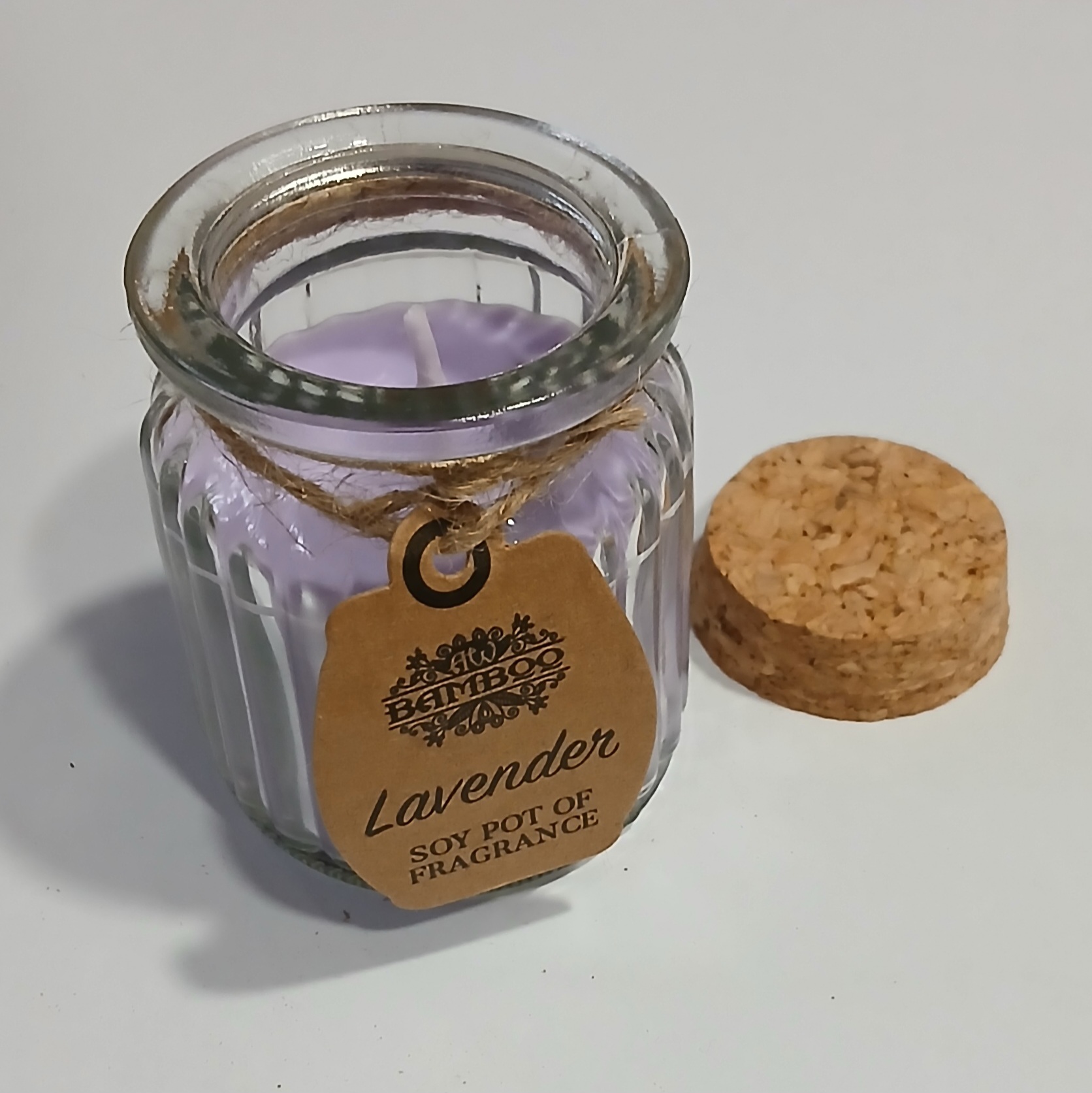 Sojų vaško žvakė „Levanda“