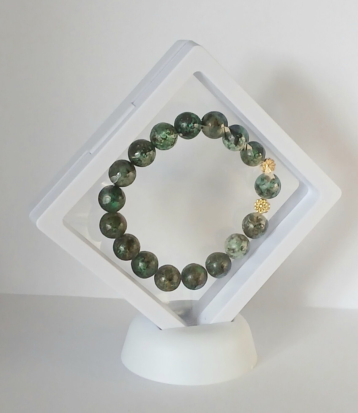 Afrikos turkio jaspio apyrankė