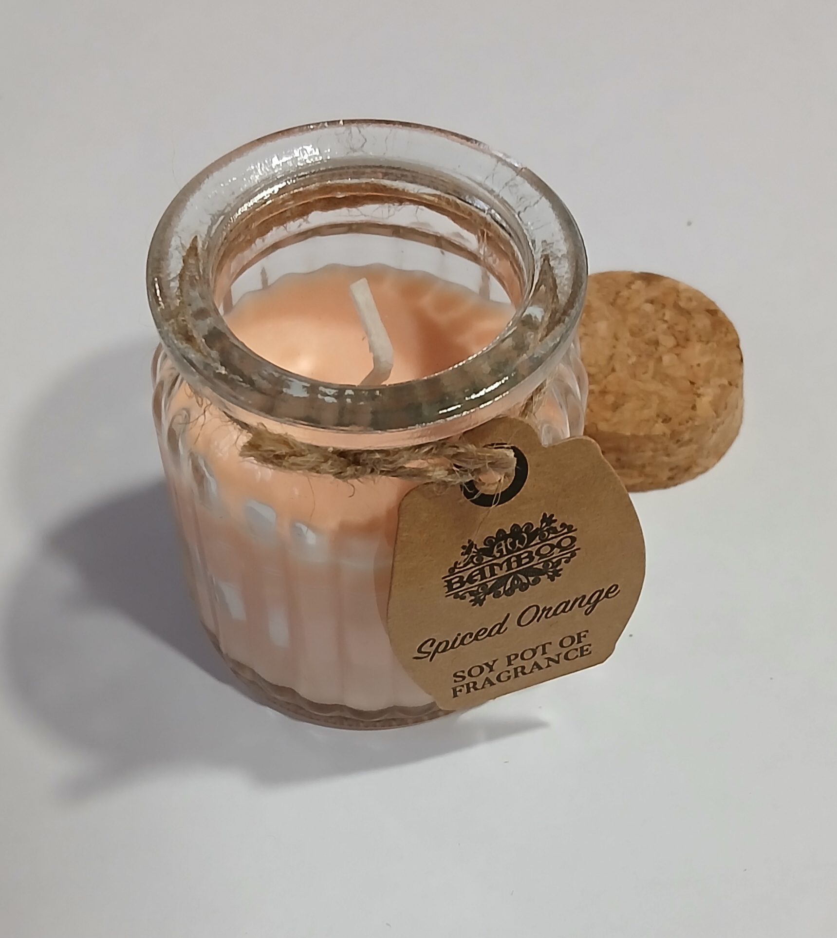 Sojų vaško žvakė „Prieskoninis apelsinas“