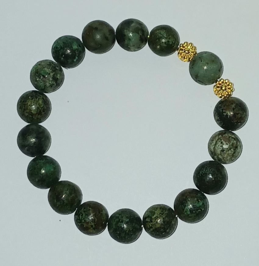 Afrikos turkio jaspio apyrankė