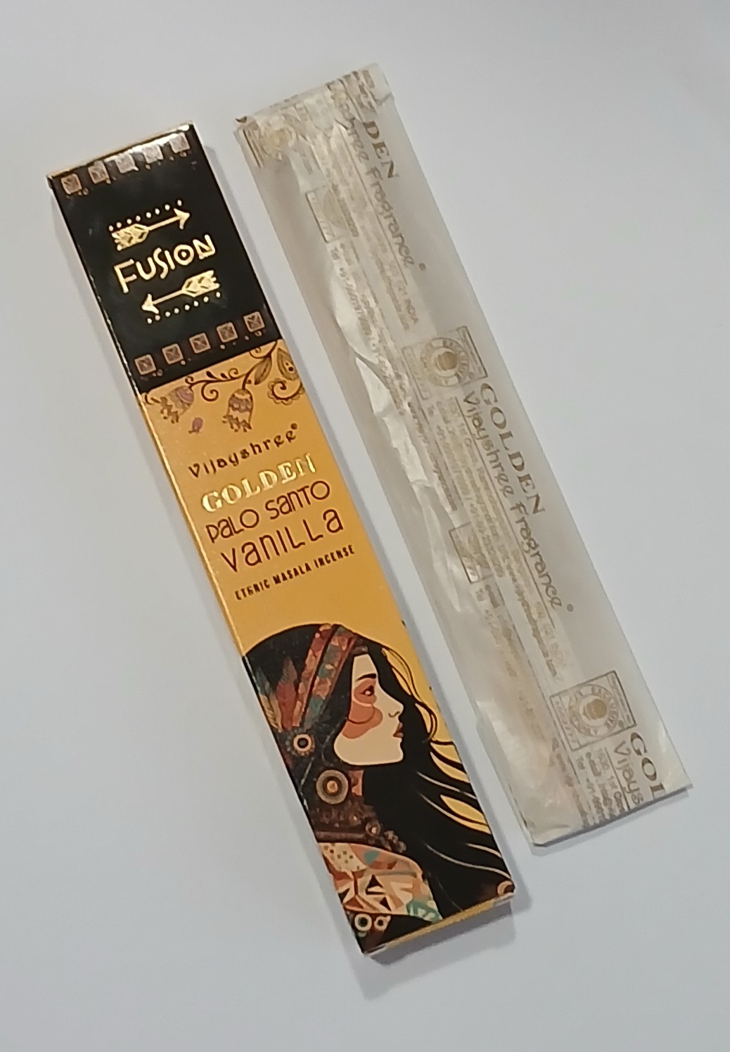 Golden Fusion smilkalų lazdelės Palo Santo ir vanilė