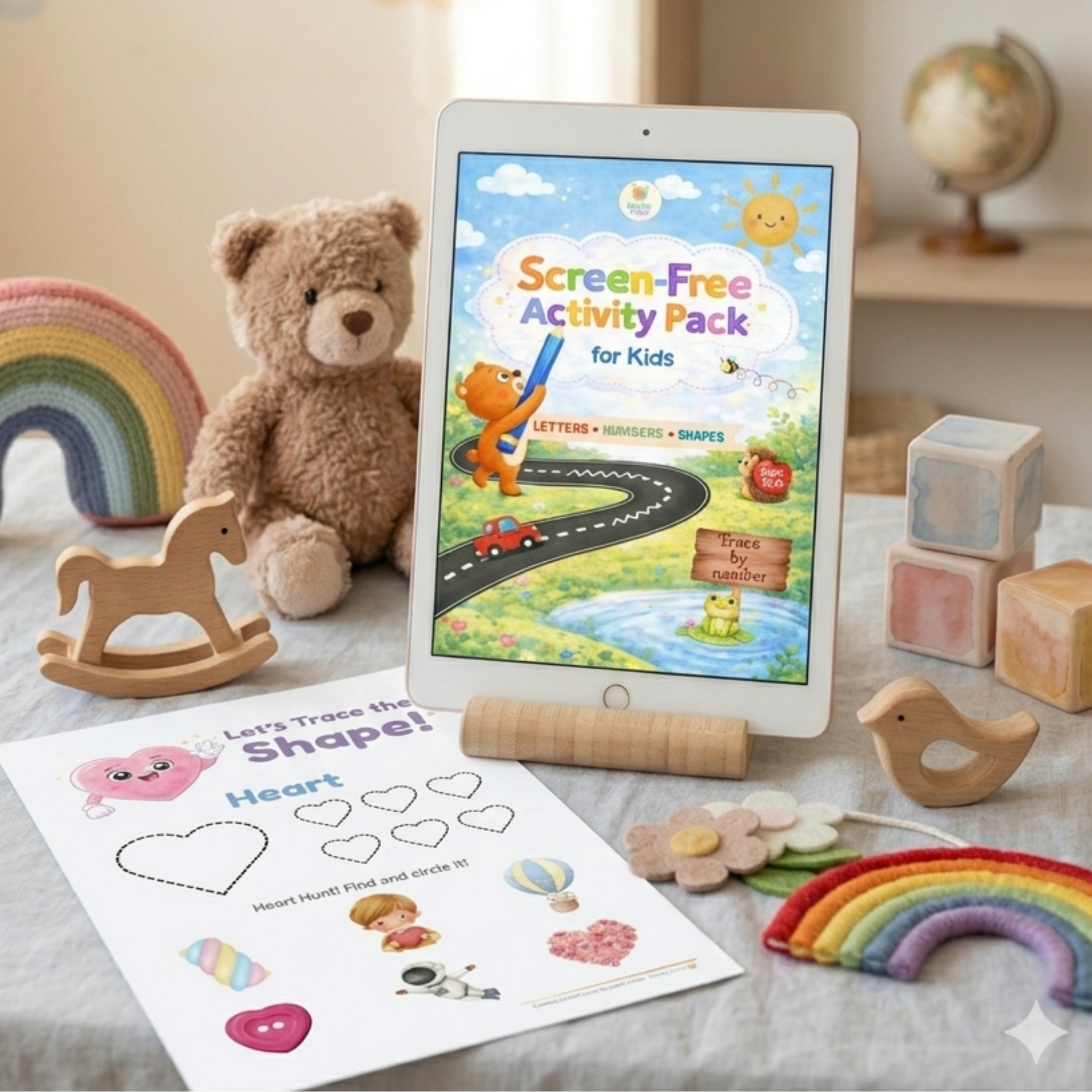 Screen-Free Learning Activity Pack (Ages 3–6)