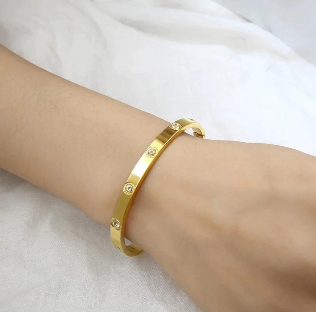 Gold Plated Crystal Bracelet