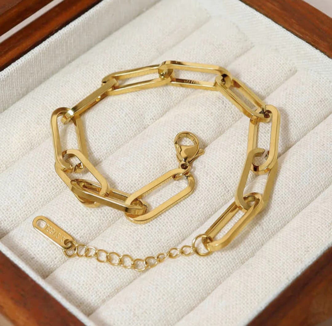 Gold Plated Link Bracelet