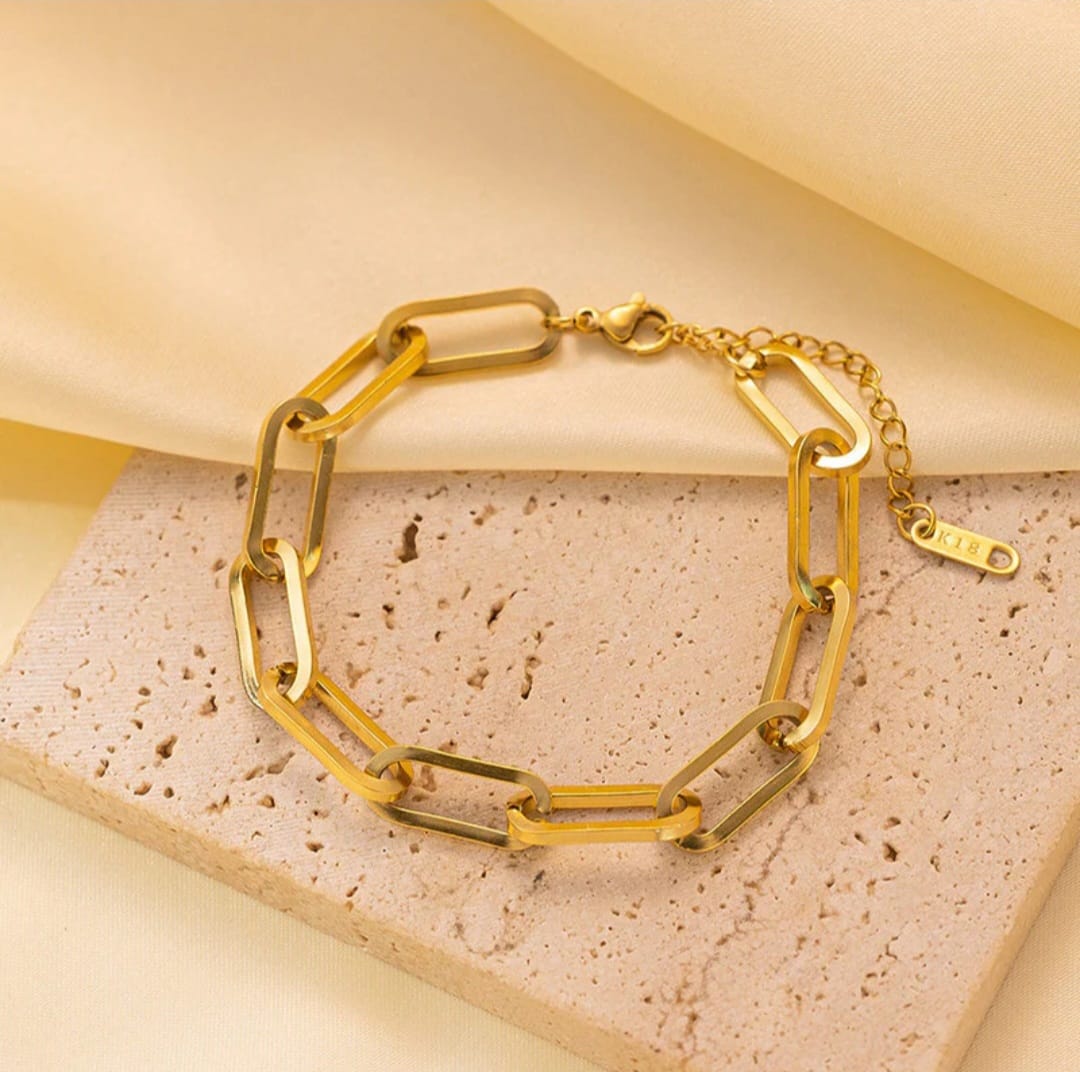 Gold Plated Link Bracelet