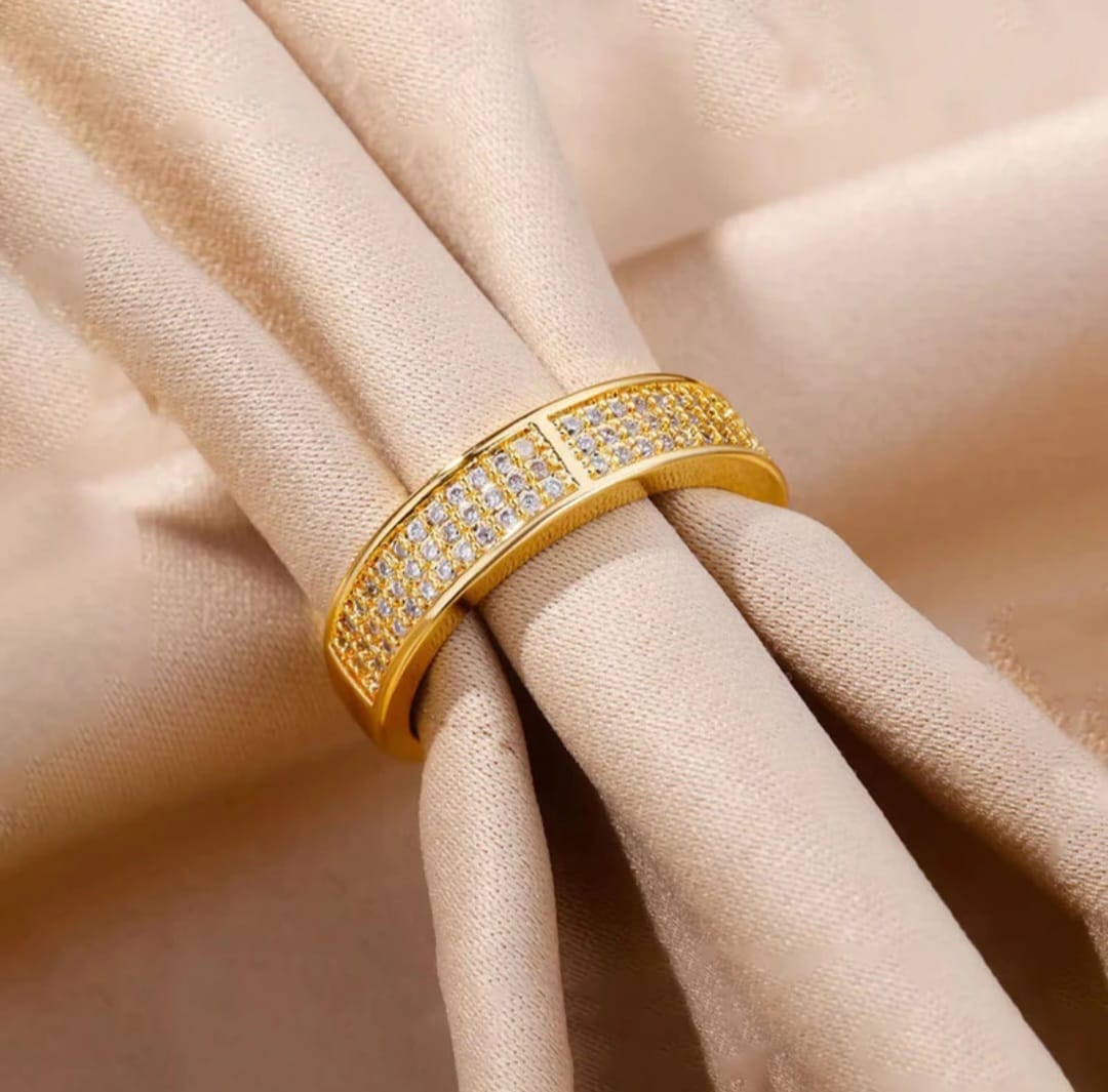 Gold Plated Adjustable Ring
