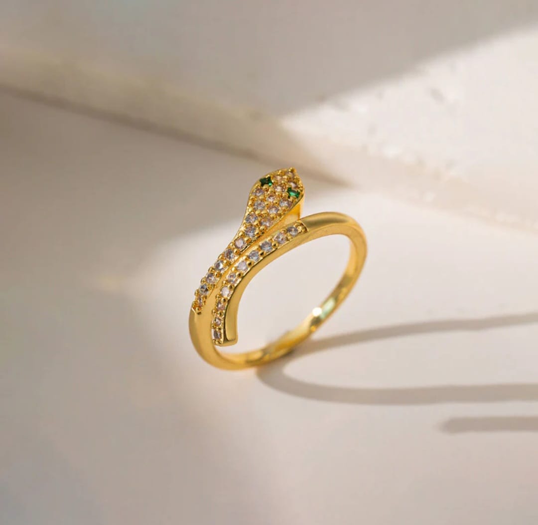 Gold Plated luxury Snake Ring