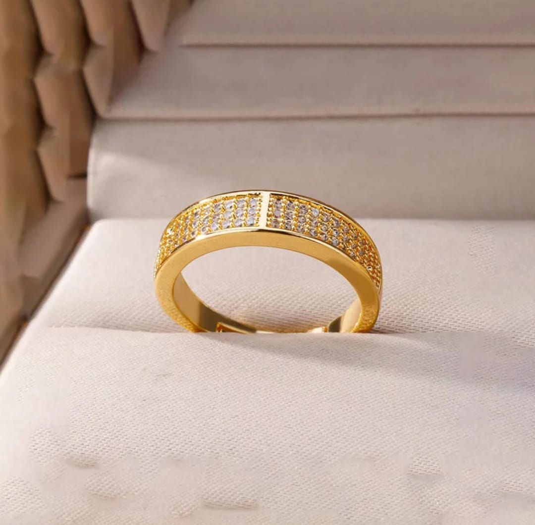 Gold Plated Adjustable Ring