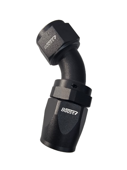 BOOST 16AN 45 Degree Black Swivel Seal Hose End Fitting
