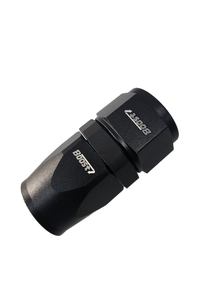 BOOST AN16 16AN Straight Fuel Oil Hose End Fitting Adapter Black