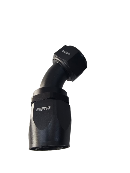 BOOST 20AN 45 Degree Black Swivel Seal Hose End Fitting