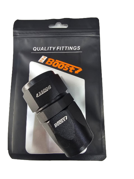BOOST AN16 16AN Straight Fuel Oil Hose End Fitting Adapter Black