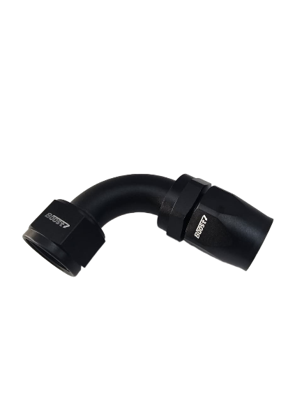 BOOST-16 AN AN 16 90 Degree Swivel Hose End Fitting Adapter Aluminum Alloy Black
