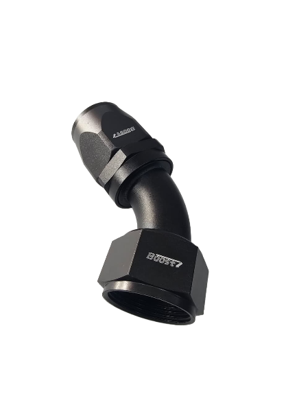 BOOST 20AN 45 Degree Black Swivel Seal Hose End Fitting