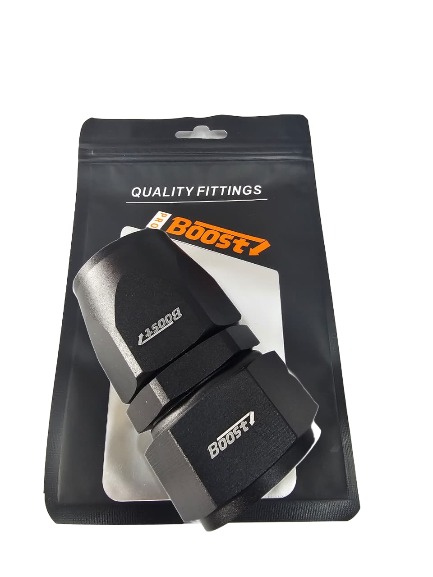 BOOST AN20 20AN Straight Fuel Oil Hose End Fitting Adapter Black