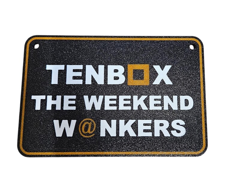 Funny Tentbox Camper Sign | Rude Camping Gift | 3D Printed Campsite Plaque | Choose Your Design