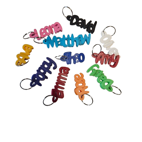 Personalized Name Keychains, Custom Name Keyrings,  