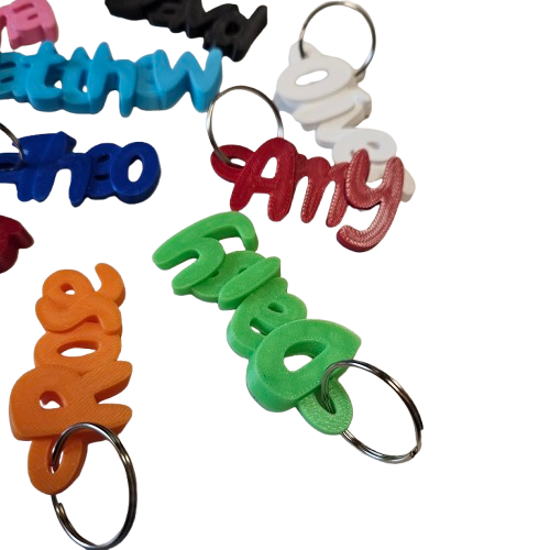 Personalized Name Keychains, Custom Name Keyrings,  