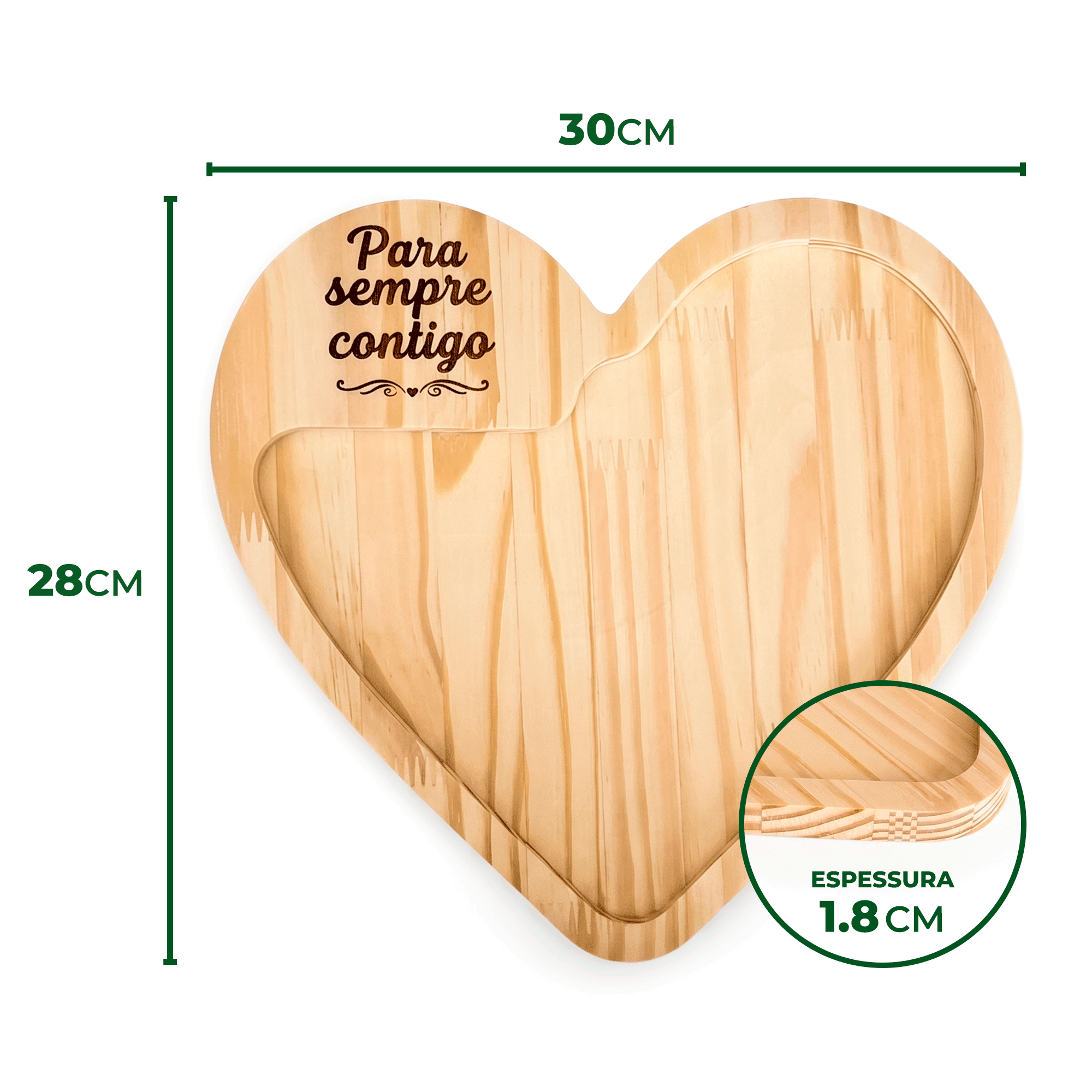 Petisqueira Coração - Para Sempre Contigo
