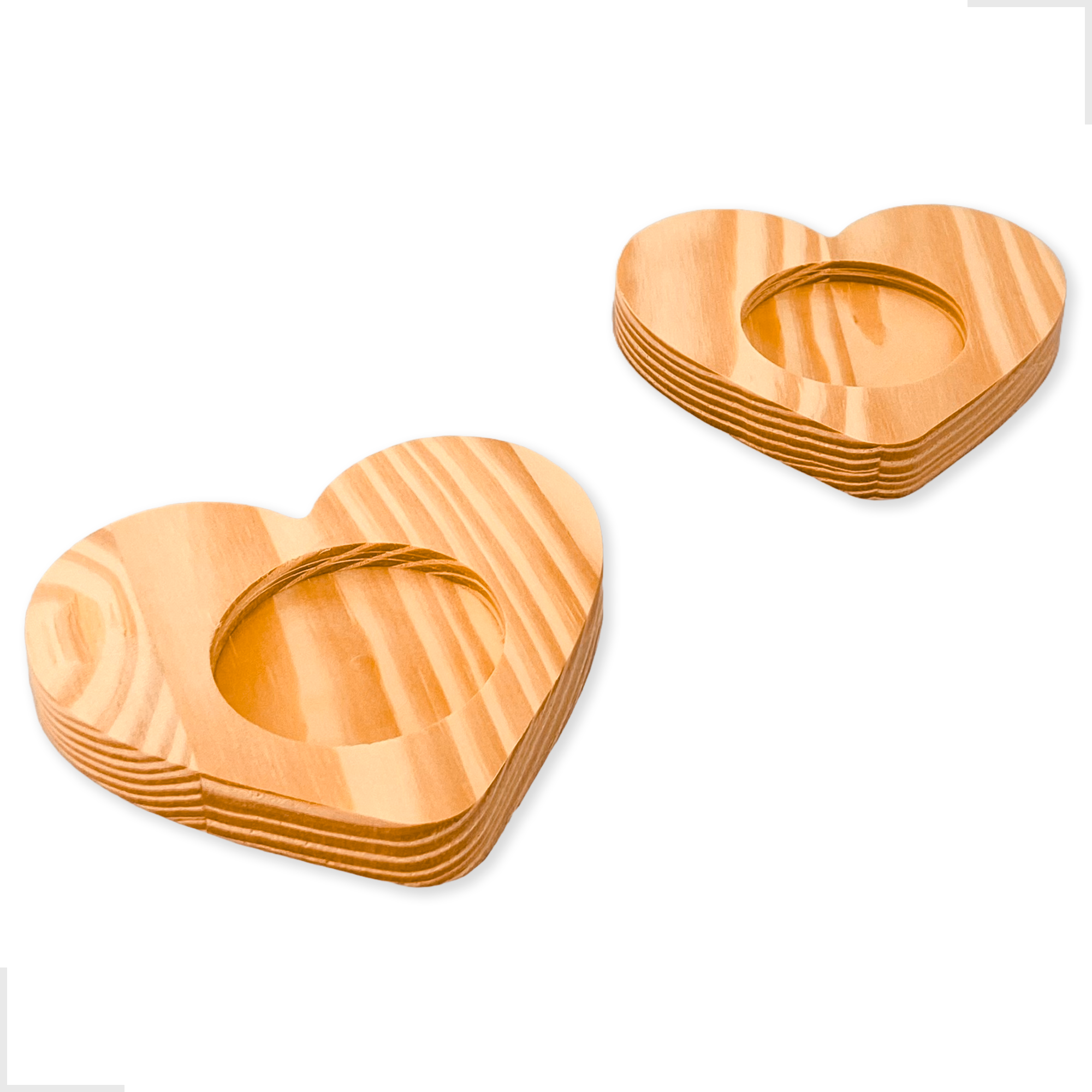 Porta Copos Xícara Coração