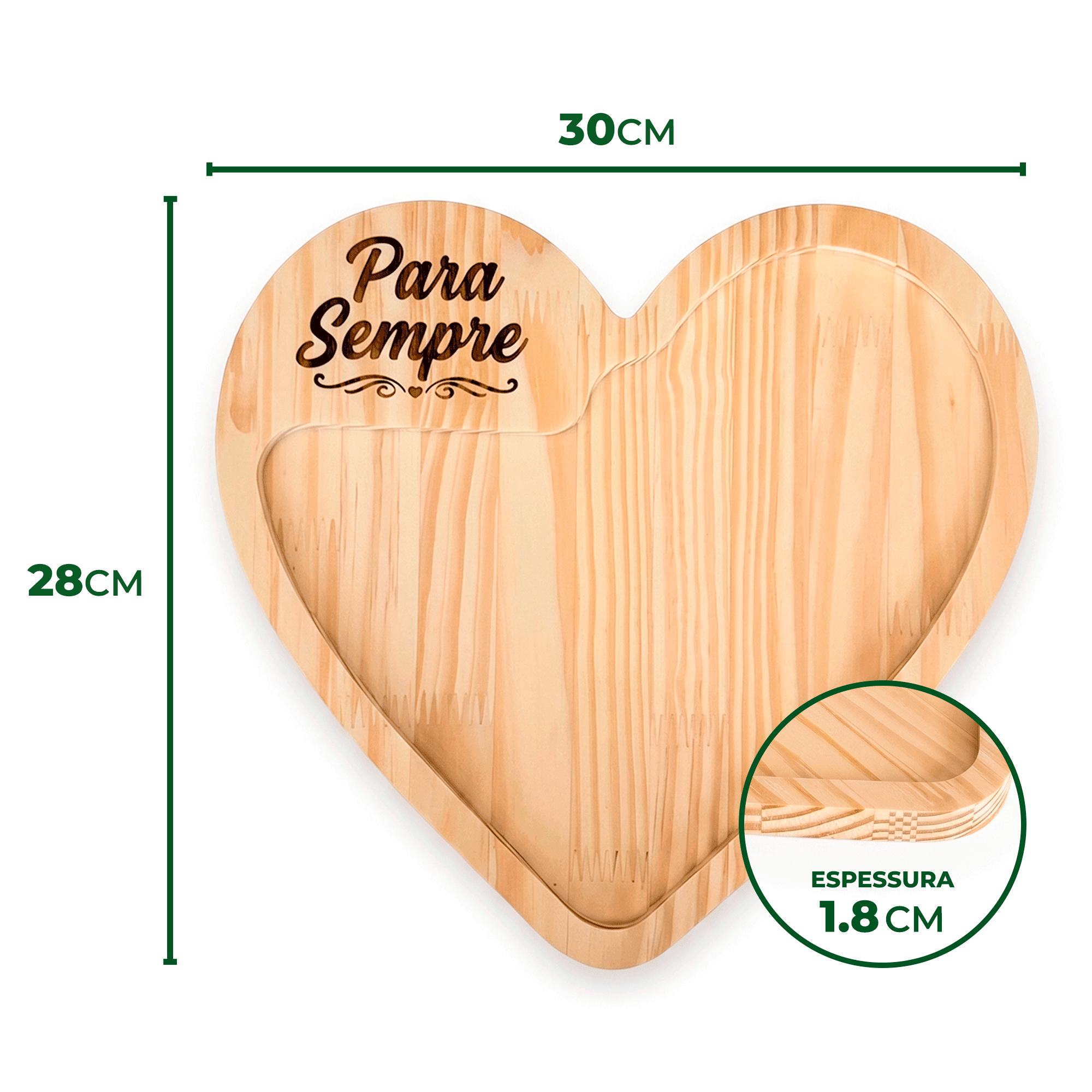 Petisqueira Coração - Para Sempre
