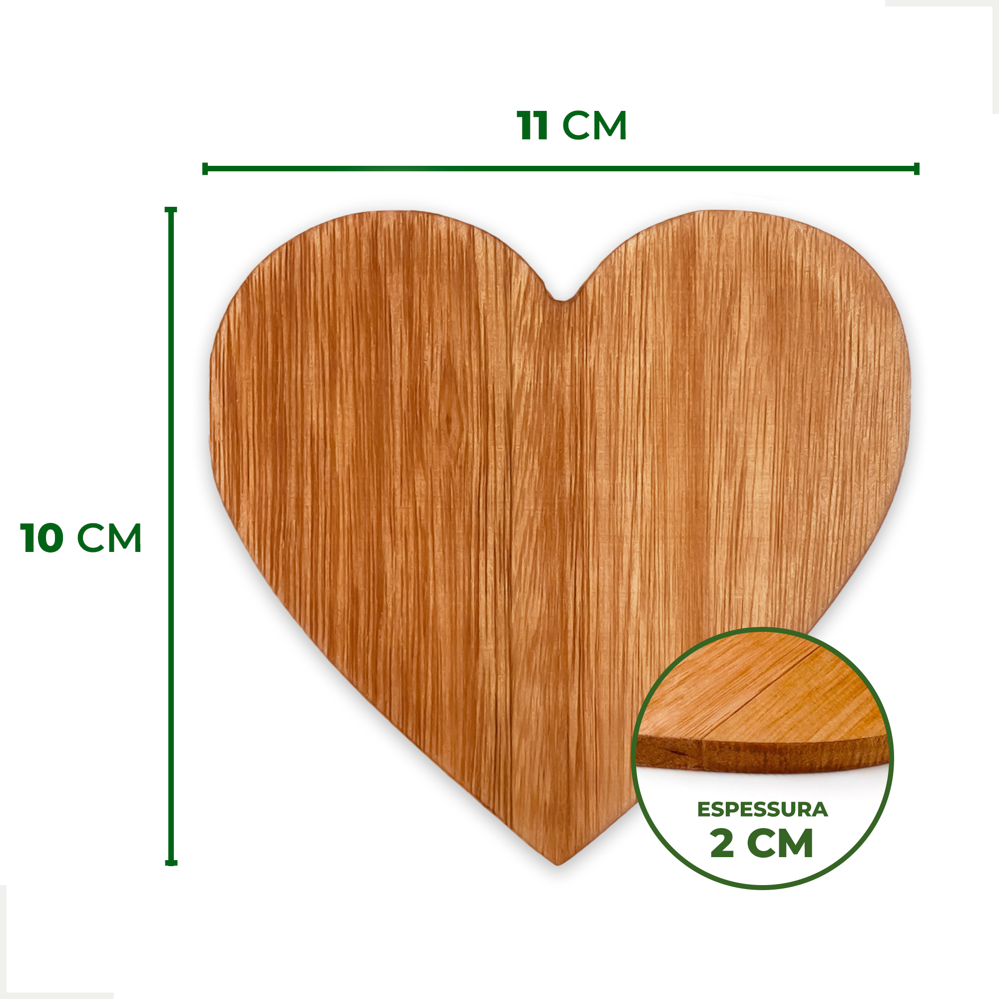 Porta Copos Coração