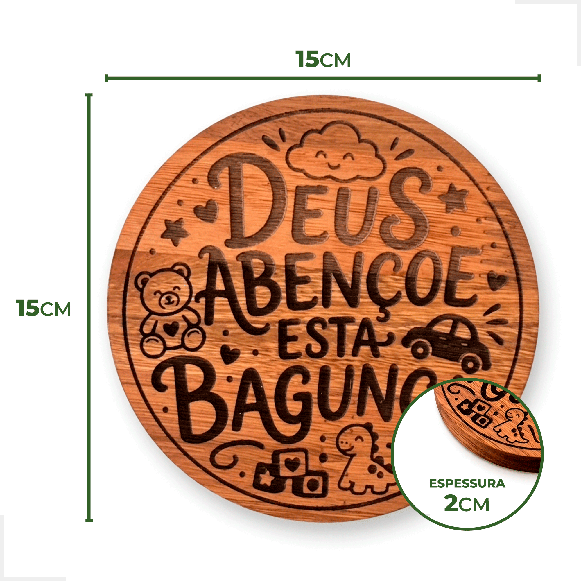 Deus abençoe esta bagunça MeninO 15 cm (1870)