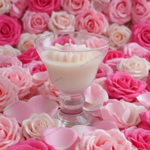 Vela aromática en copa Rouse