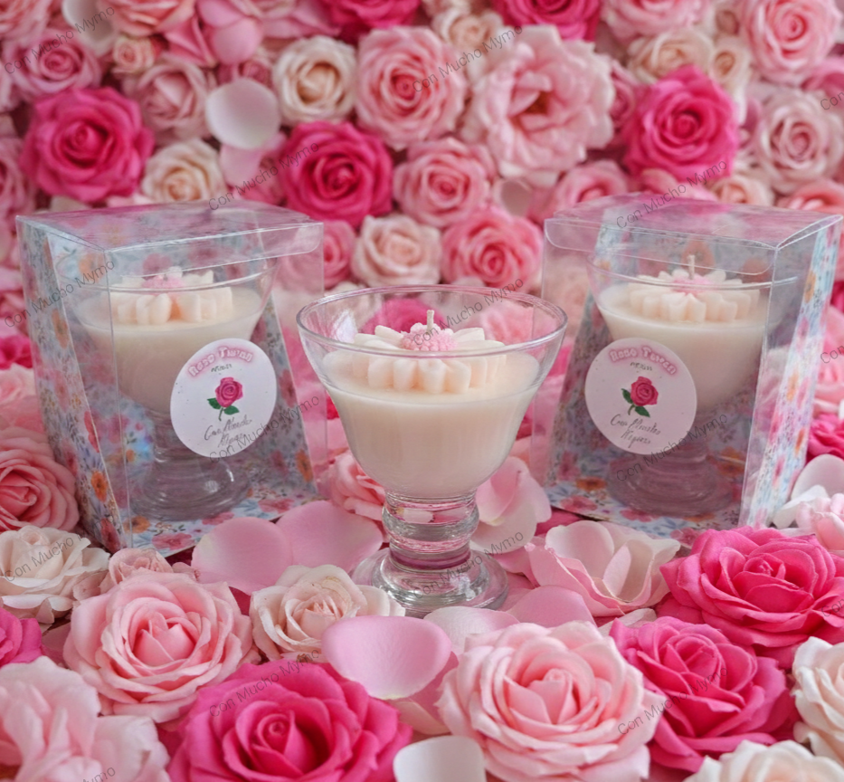 Vela aromática en copa Rouse