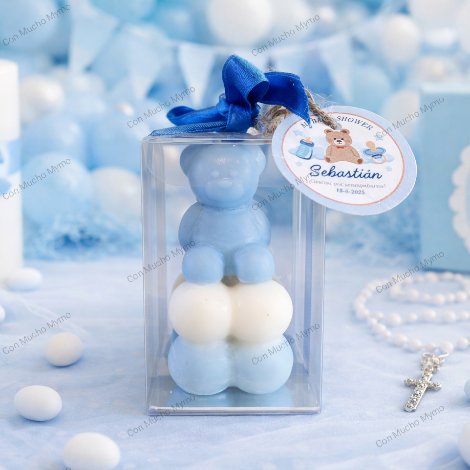 Vela burbuja con osito