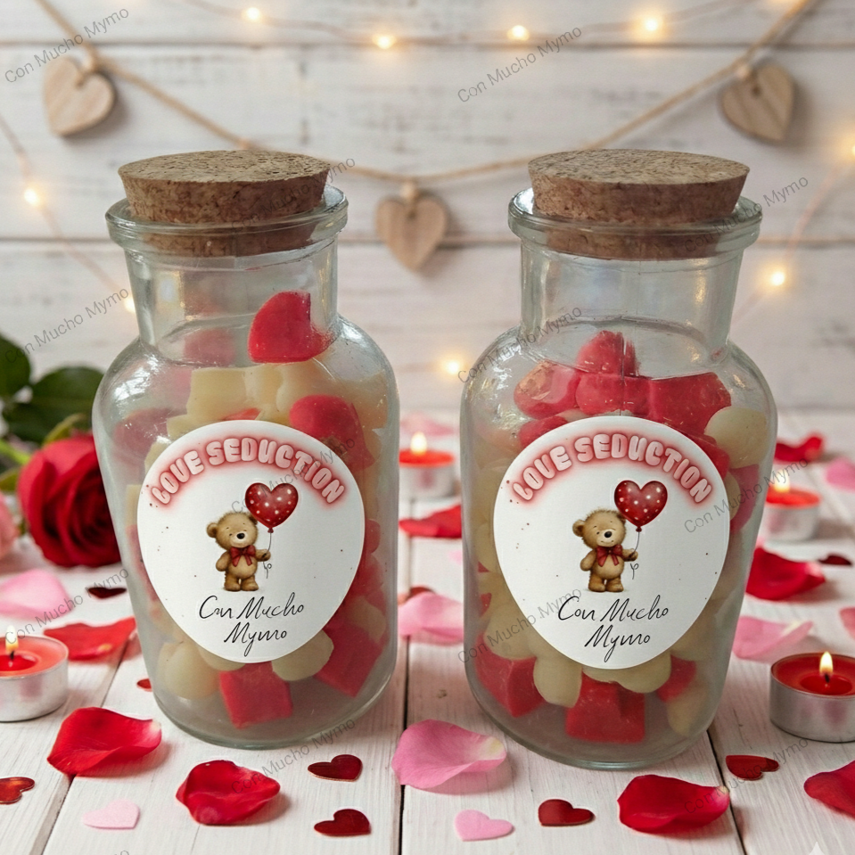 Wax Mells Perlas de aroma en tarro "Love Seduction"