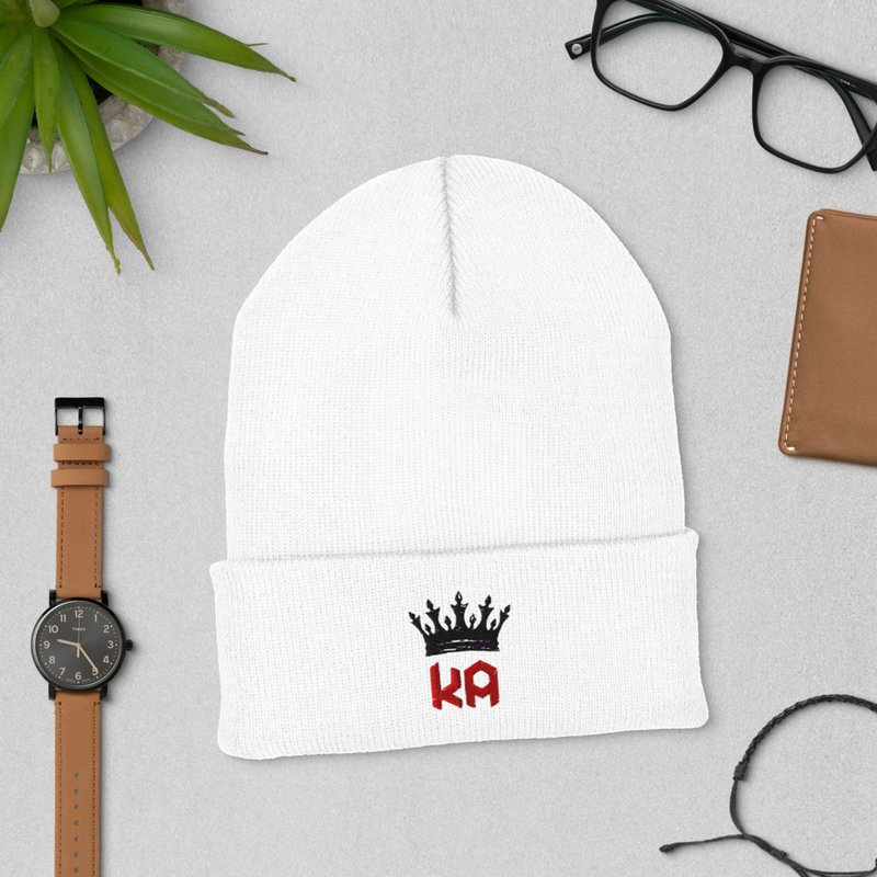 White Crown Knowledge Apparel Beanie