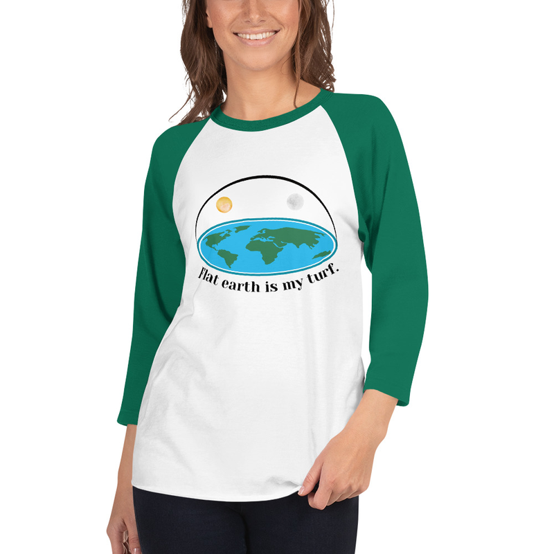 Flat Earth is My Turf Graphic Raglan Shirt
